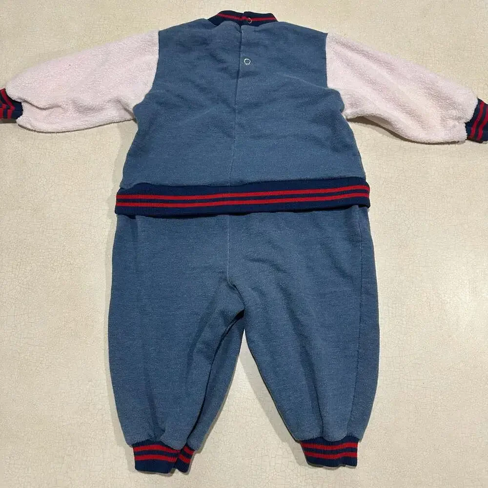 Vintage Buster Brown Boys Football Bear Sweatshirt and Pants Set 18M